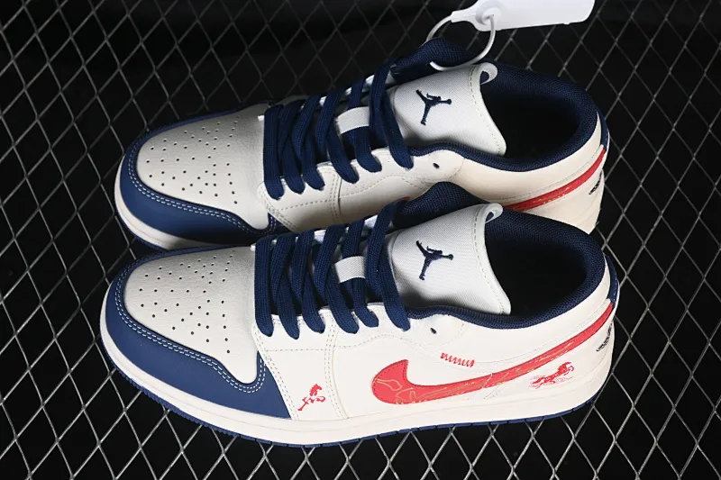 All categories Air Jordan Jordan series basketball shoes Air Jordan 1 Low High-end customized low-top sneakers Air Jordan 1 Low AJ1 Joe 1 Year of the Horse limited high-end customized low-top retro basketball shoes JJ5908-003